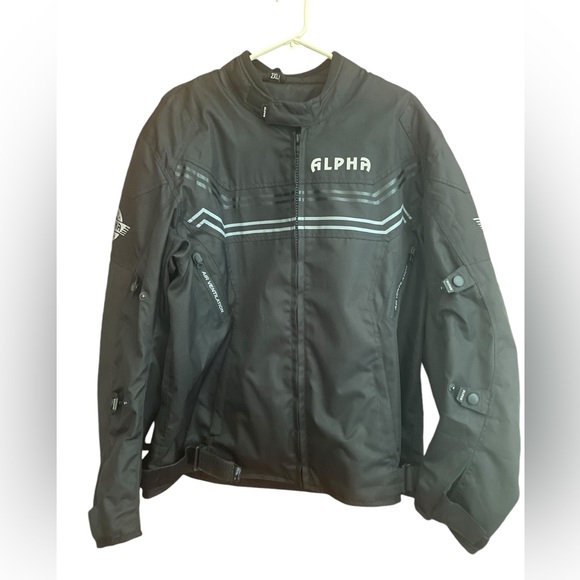 Mens Alpha Cycle Gear Biker Jacket with Pads Size 2XL - Picture 1 of 10